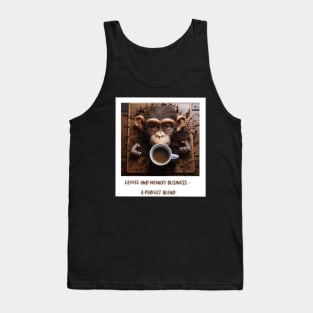 Coffee and Monkey Tank Top